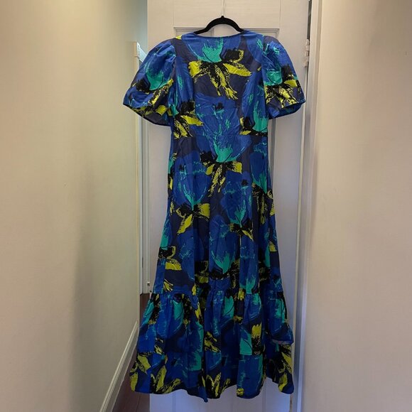 NWOT Christopher John Rogers for Target Blue Floral Dress - US 10 - Picture 4 of 10